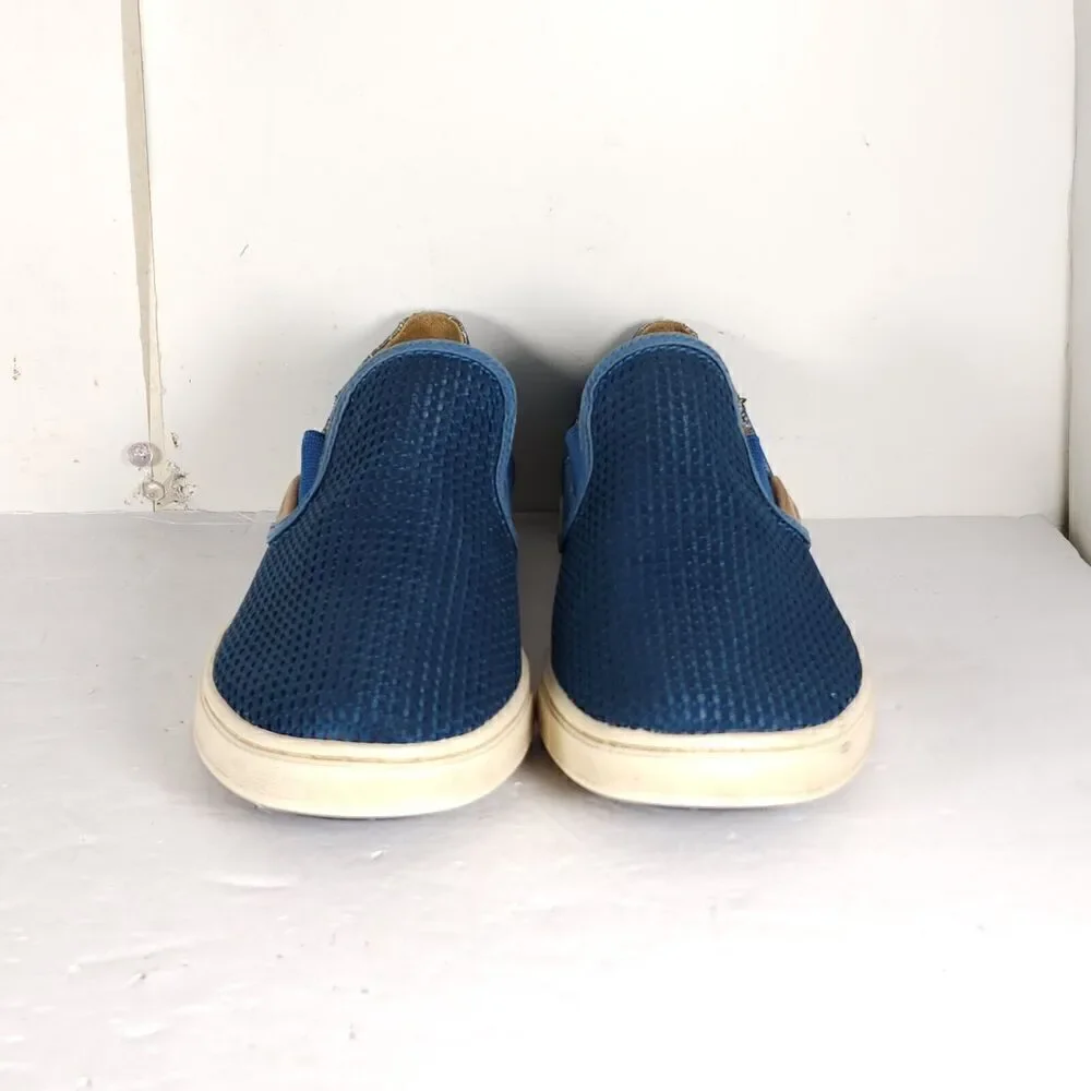 Olukai Women's Pehuea US9,5 Blue Flat Slip On Loafer Sneakers Shoes